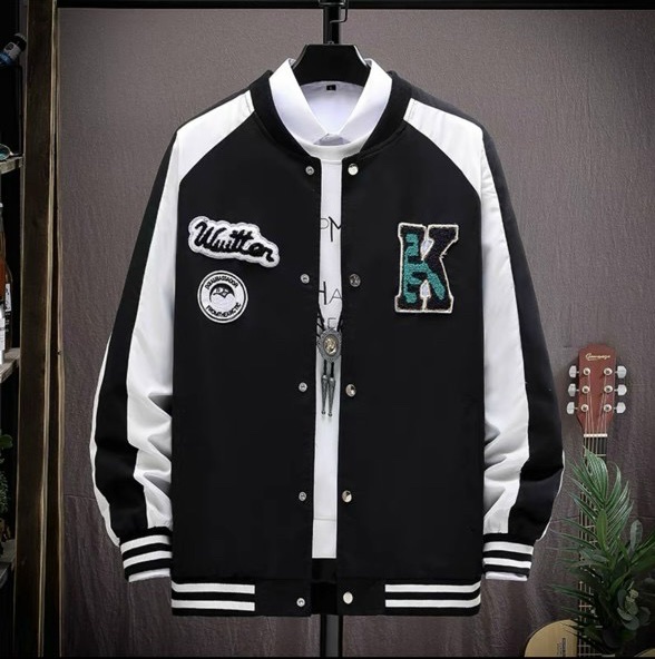 [FreeshipMAX] Áo Khoác Nỉ Bomber Nam Chữ K cá Tính Chất Nỉ Ngoại Thời Trang UT