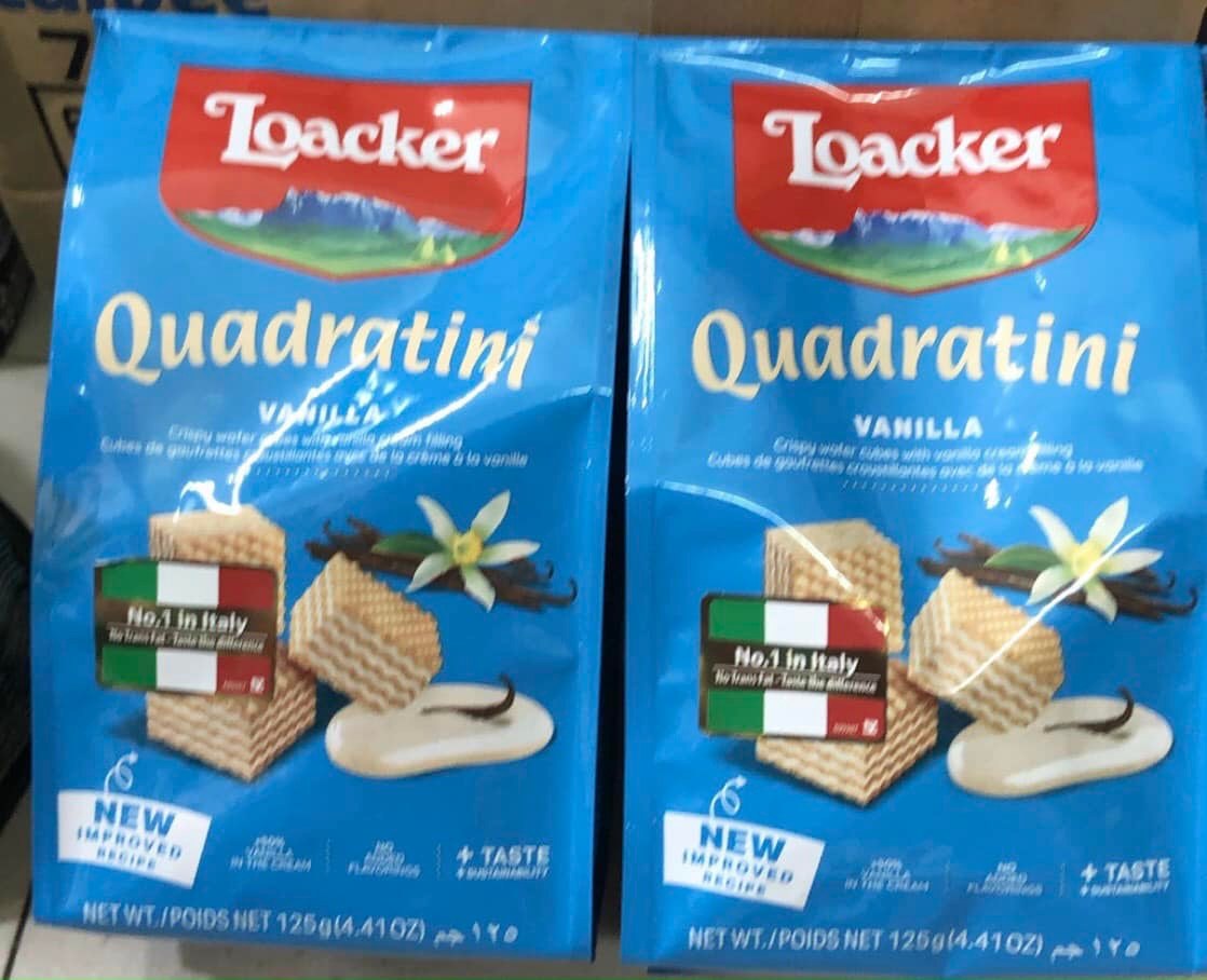 [NEW THÁNG 12/2026]Bánh Xốp Ý Loacker Quadratini 125g - 8 Vị