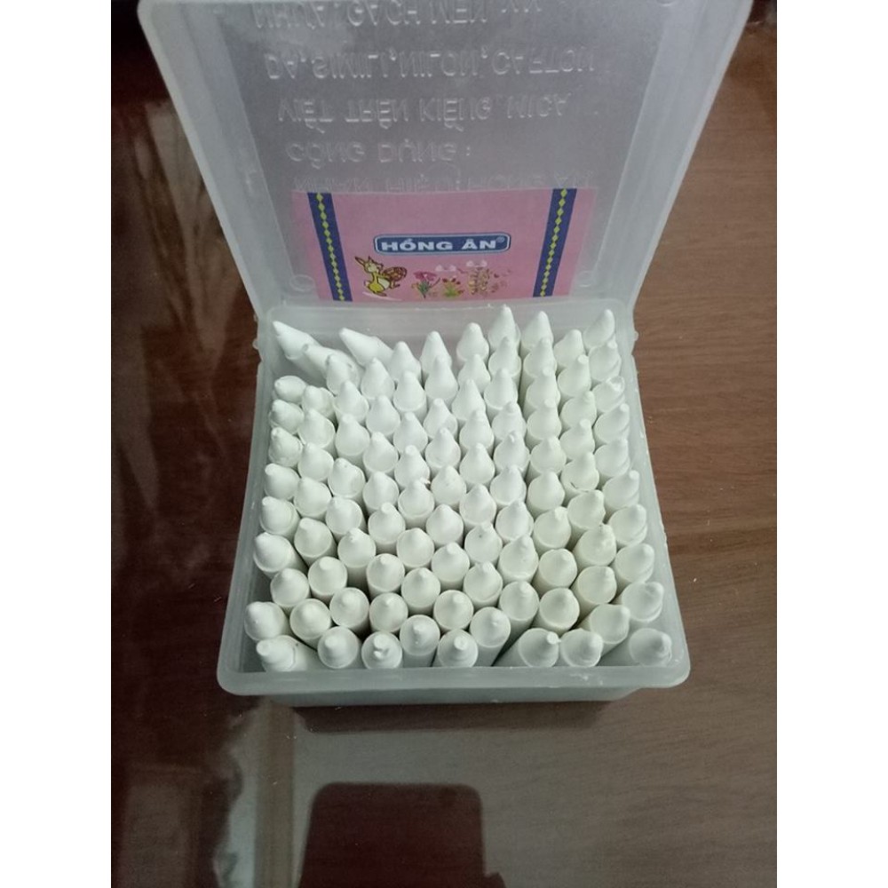 [HCM]Phấn sáp HỒNG ÂNhộp 100 viên-viết trên bề mặt kính Mika da simili nilon carton nhựa gạch men