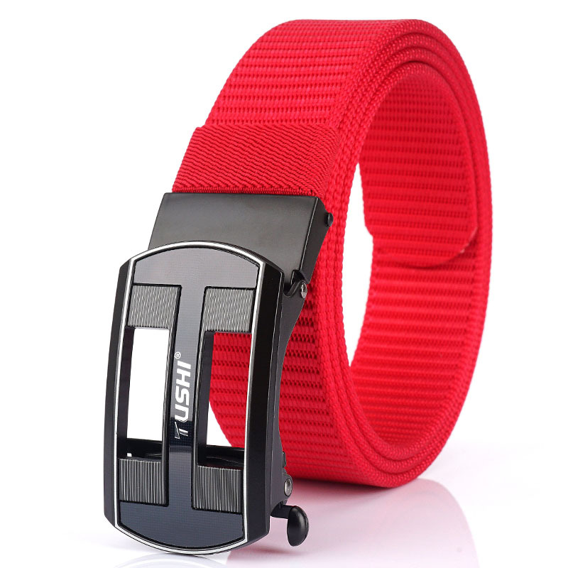 Medyla unisex casual canvas automatic buckle blackbelts for men and women-Intl