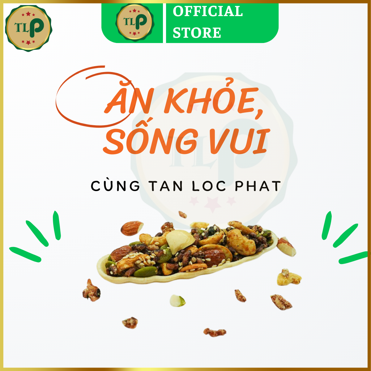 BÁNH THUYỀN MIX HẠT TÂN LỘC PHÁT BỊCH 500G