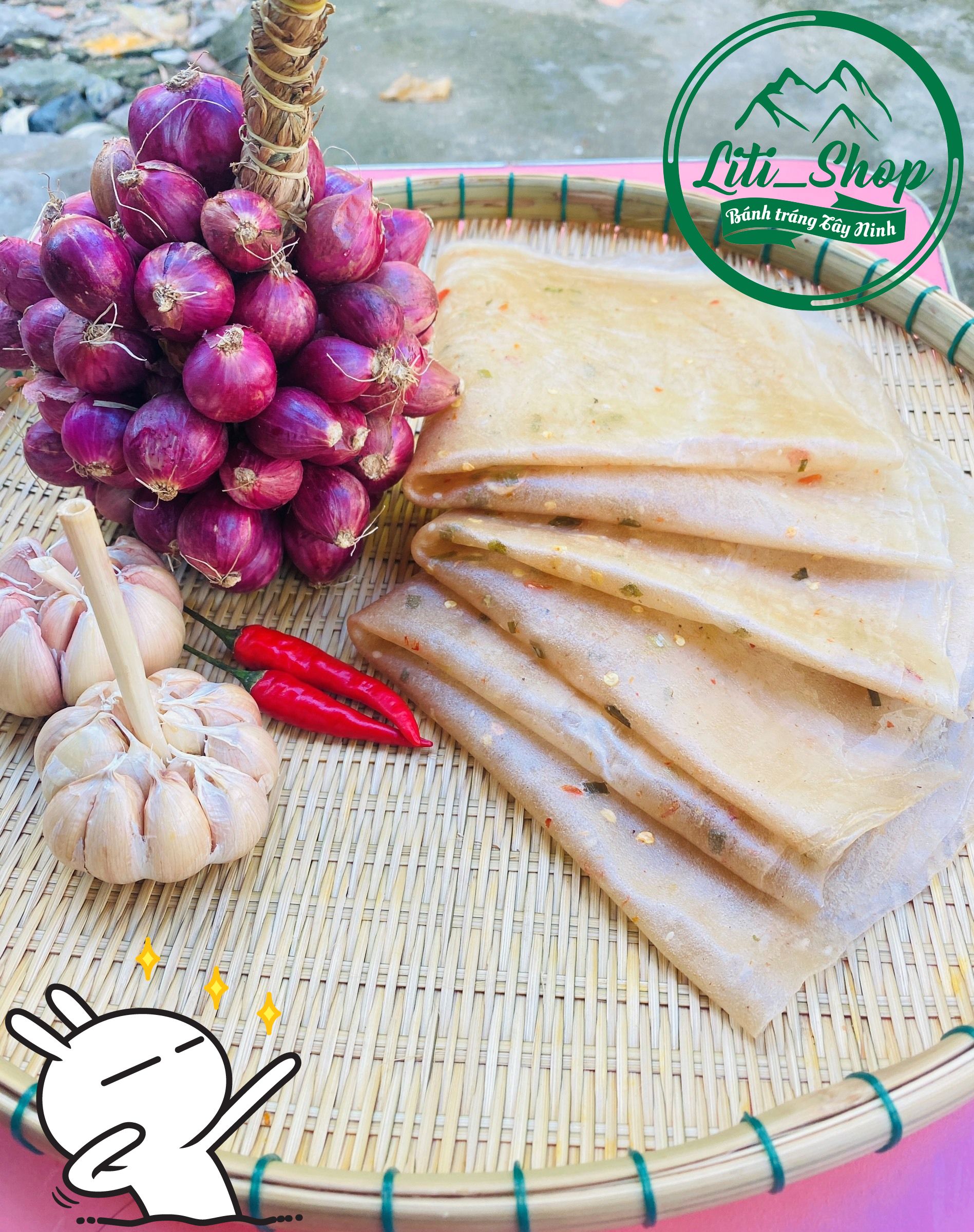 Bánh tráng Dẻo Me tây ninh 500Gr