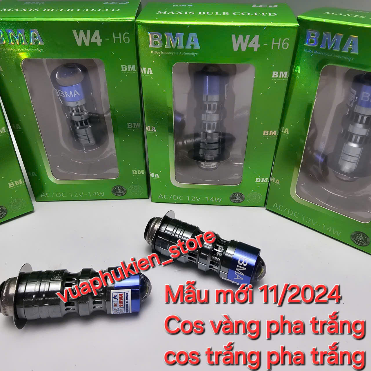 Đèn Pha Bi Cầu Mini X8 BMA - 30W Chân M5 Lắp Dream, Wave Nhỏ, Future 1...
