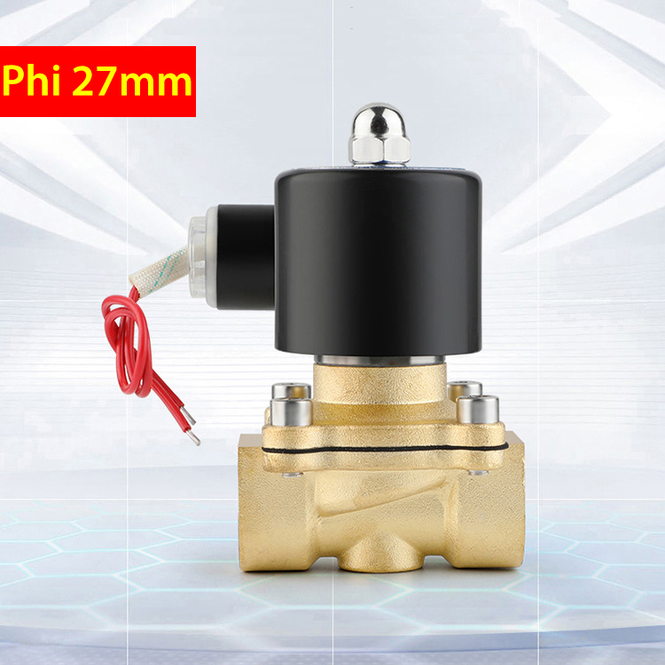 Van điện từ phi 27mm đóng mở nước bằng điện 220v