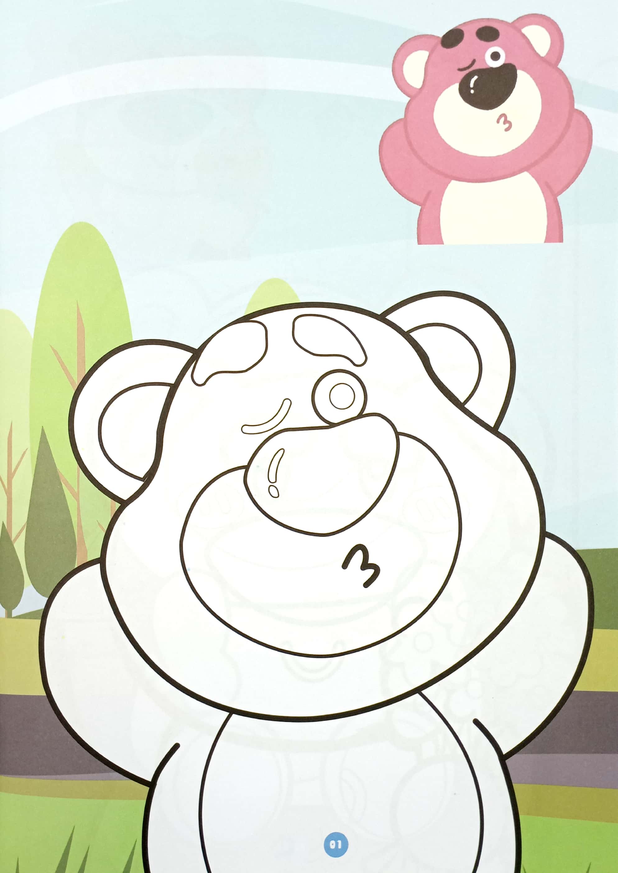 Sách - Bé Tô Màu - Gấu Lotso - Bộ 4 Cuốn