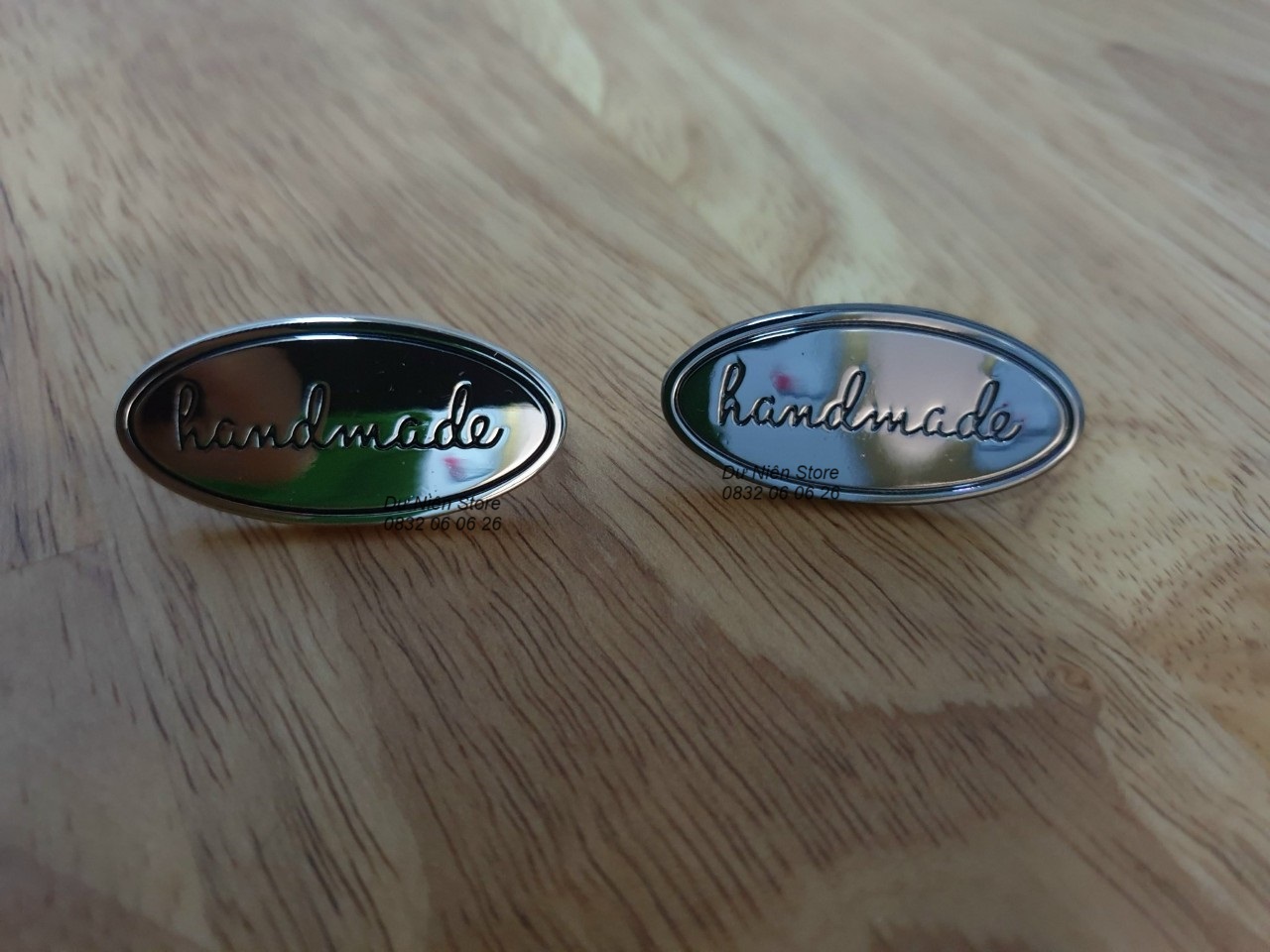 Mác Handmade Kim Loại Chữ Nhật & Oval