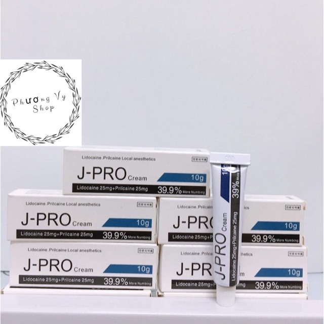 Tê J-pro 39% tuýp kem 10g dùng trong phun xăm?