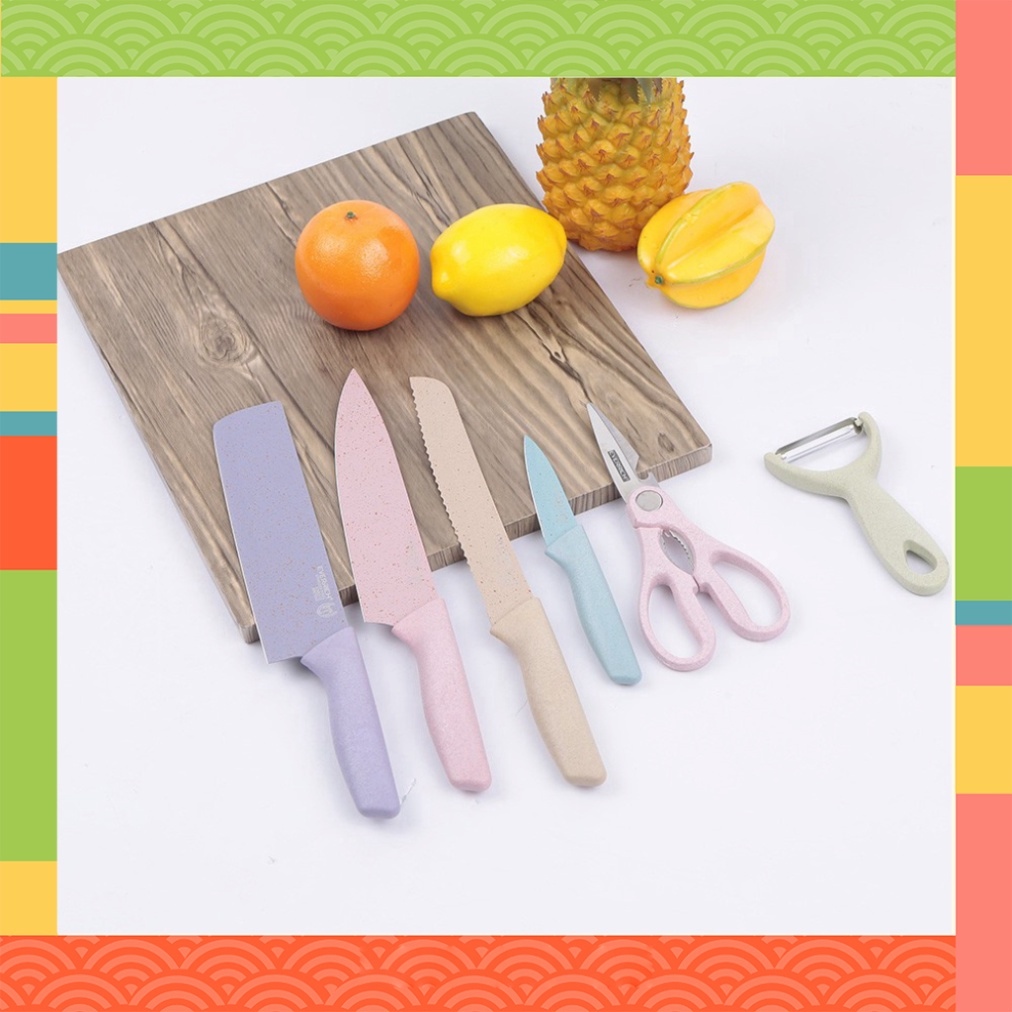 ☫✧ bộ dao kéo lúa mạch nhiều món BCT Mart
