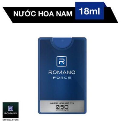 Nước hoa bỏ túi cao cấp Romano Force cổ điển lịch lãm hương nam tính mọi lúc mọi nơi 18ml