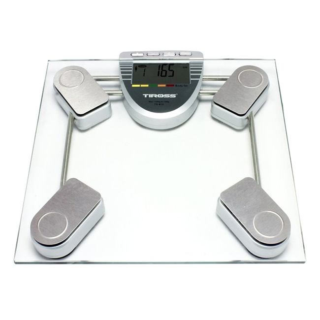 Cân sức khoẻ điện tử 150kg (+/-100g) Tiross TS813 (Trắng)