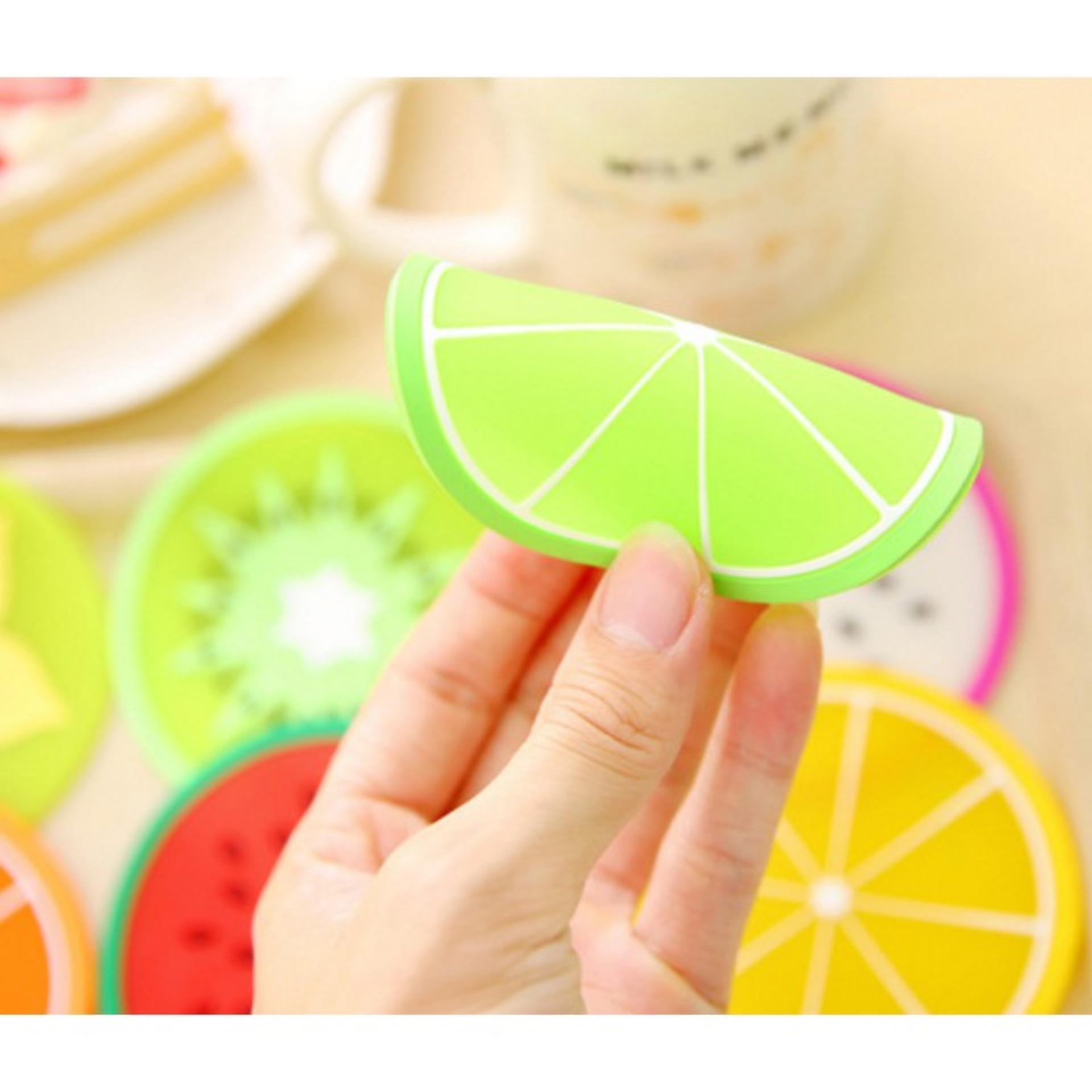 Miếng lót cốc Silicon hình trái cây