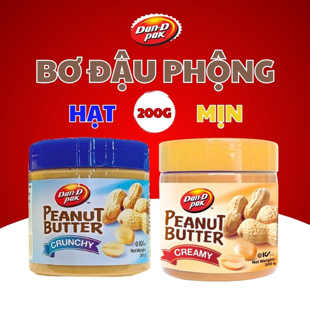 Bơ Đậu Phộng Dạng Mịn Dan D Pak I Peanut Butter Creamy I 200g