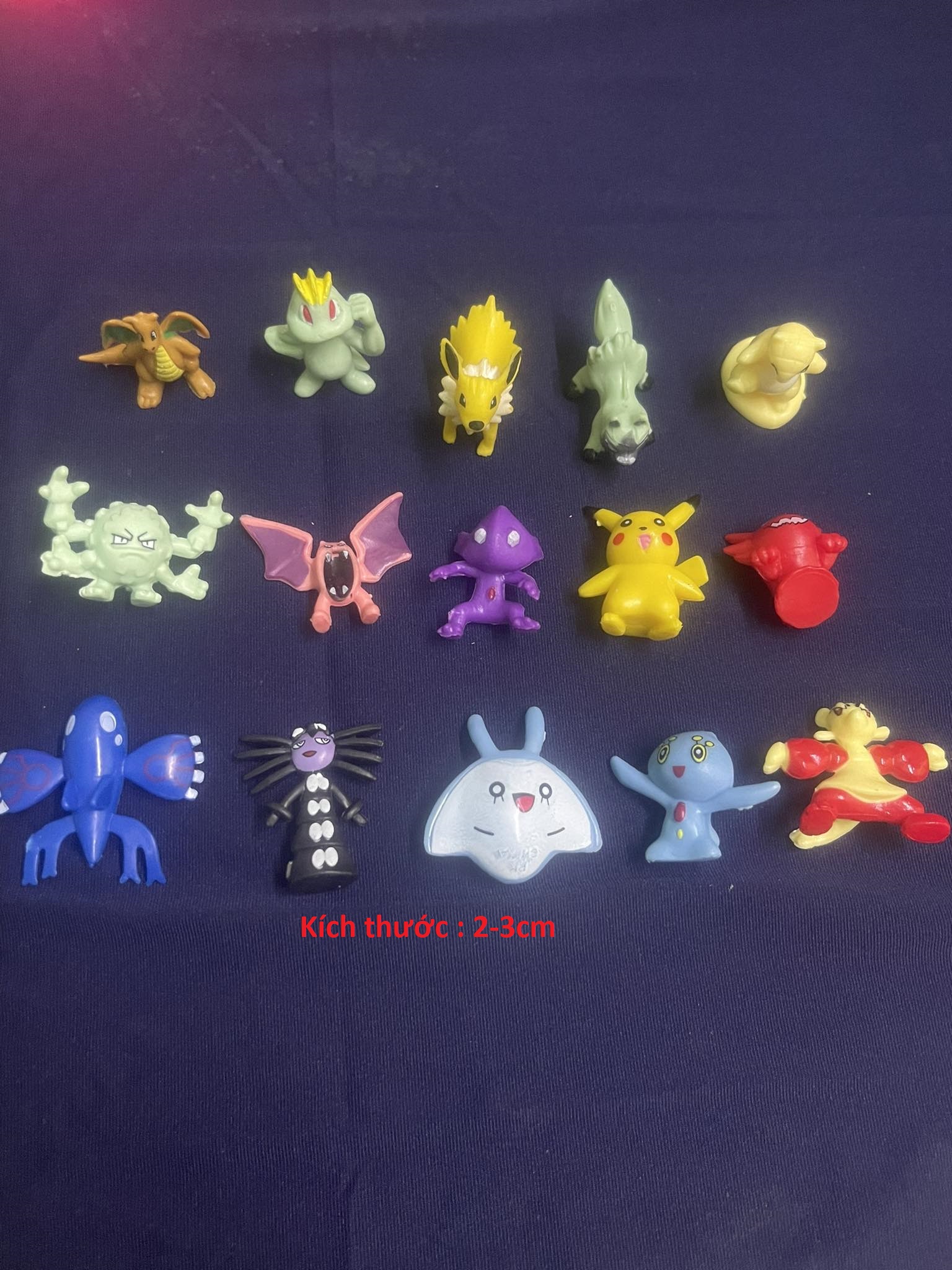 Mô hình nhân vật pokemon mini, mô hình pikachu mini