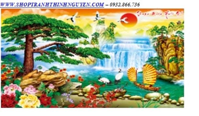 Tranh đính đá phú quý bình an -yn5308