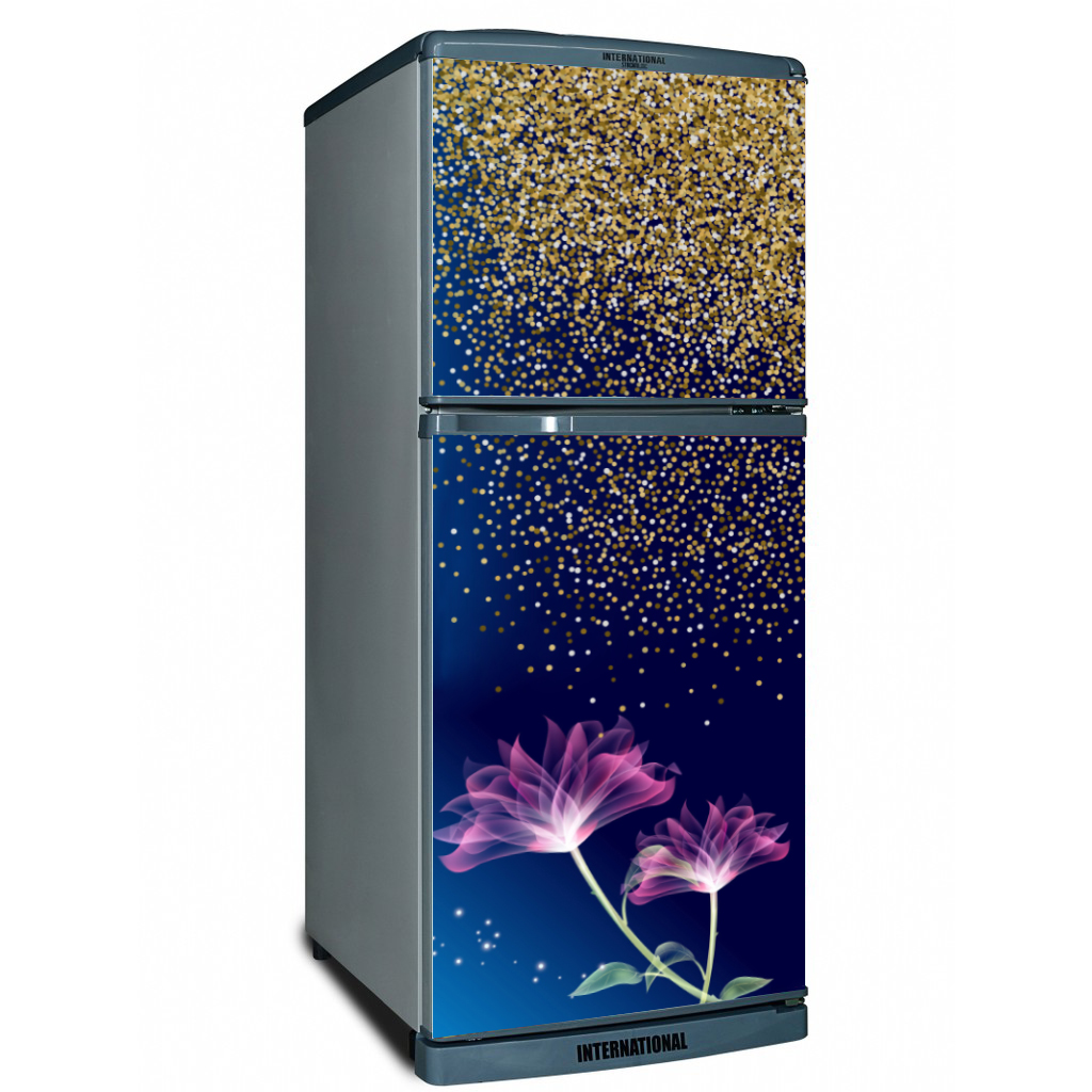 [HCM]DECAL DÁN TRANG TRÍ TỦ LẠNH-Hoa Sen 3d