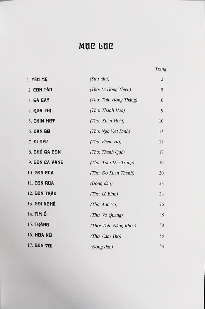 Sách cho bé - Thơ ở nhà trẻ