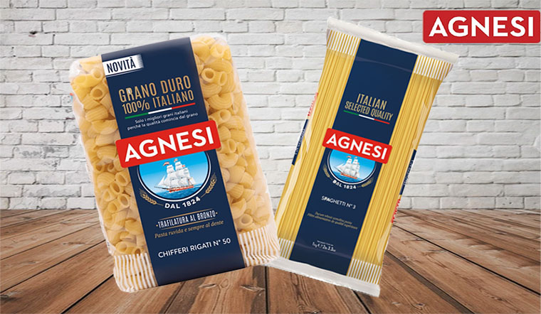 Mì spaghetti và nui Agnesi (Bịch 500g)