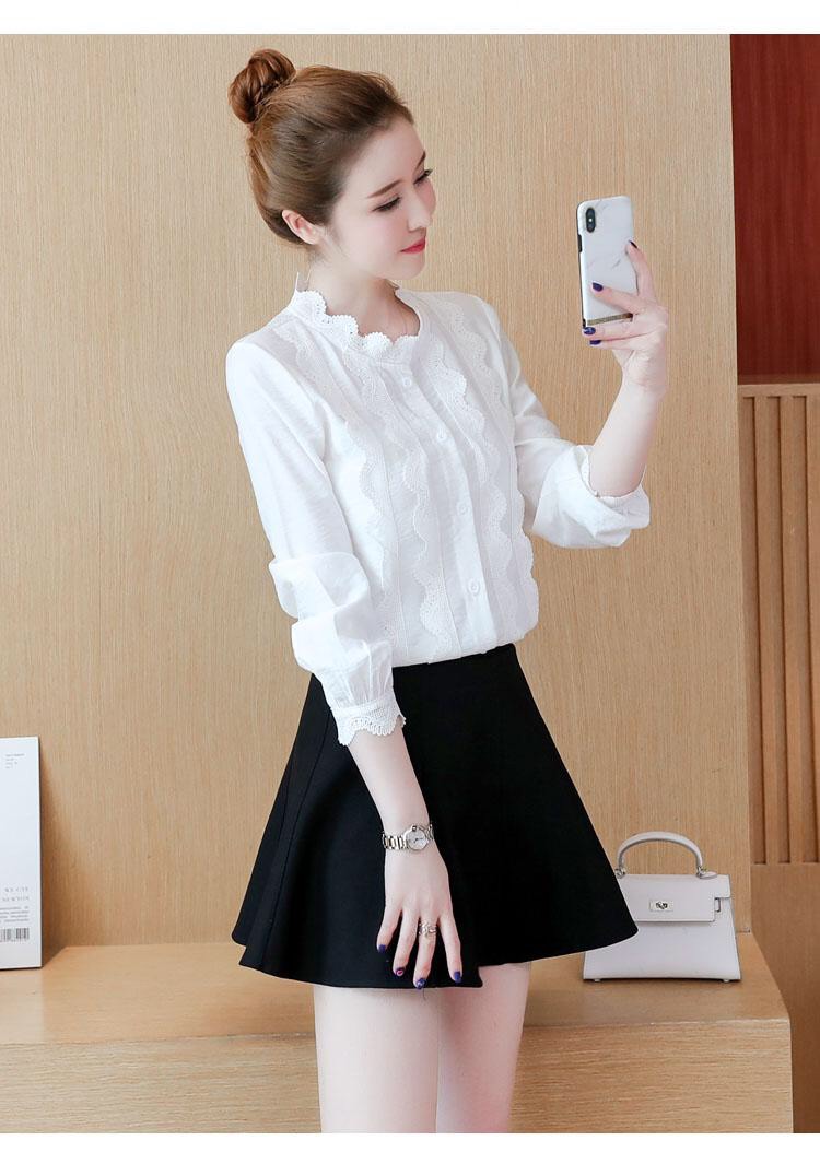 Áo sơ mi kiểu phôi ren ngực NGOCTRANSHOP - NT6366