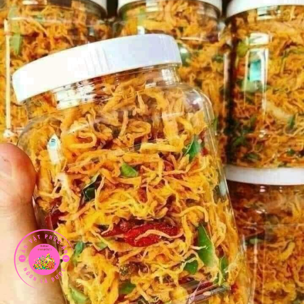 Khô Gà Lá Chanh Cay Cay Hấp Dẫn 500g