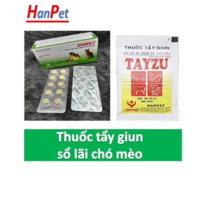 Giun sán chó mèo hanpet (Dạng viên và bột)