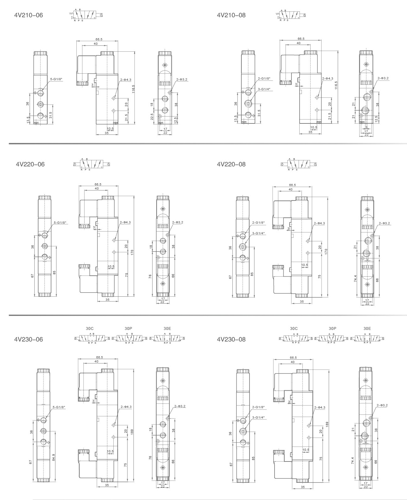 Van điện từ khí nén 4V210-08 XCPC