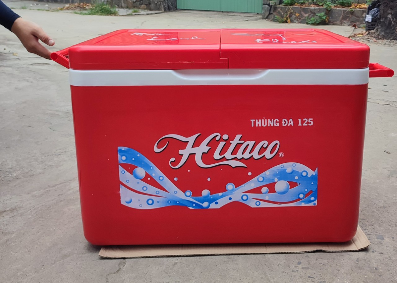 Thùng đá giữ nhiệt 2 nắp mở 125 lít và 70 lít - cty nhựa hiệp thành
