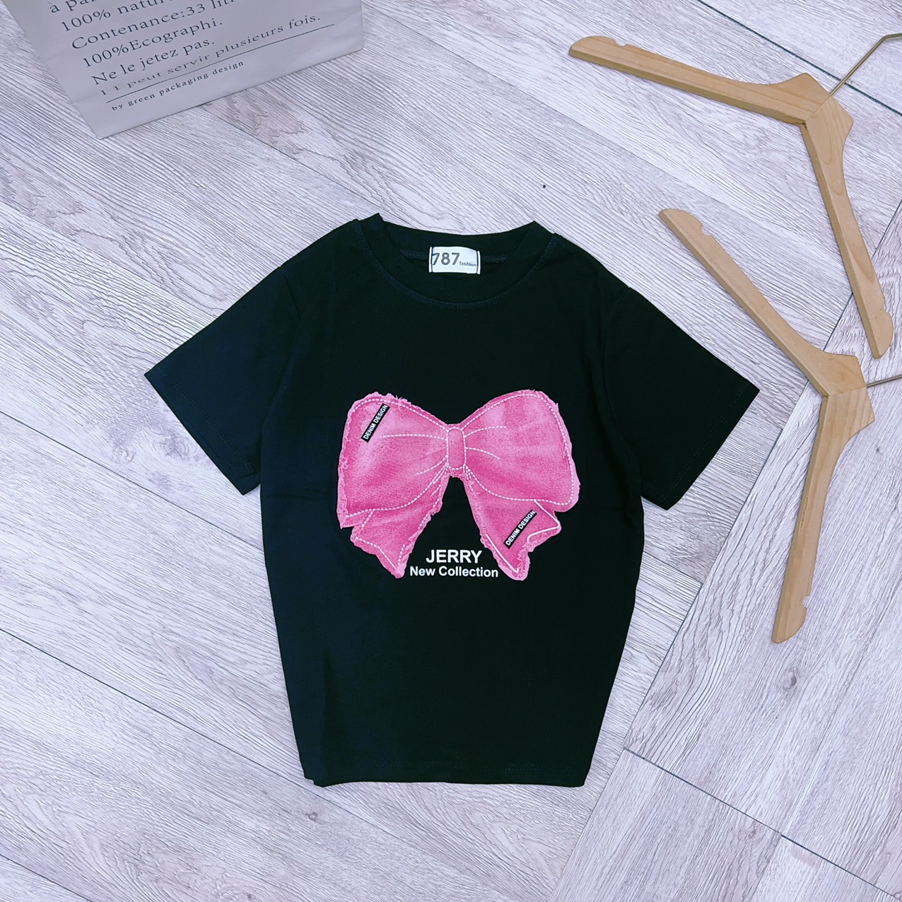Áo thun Croptop nữ ôm body phối nơ nổi ( Mã Croptop nơ Hồng )