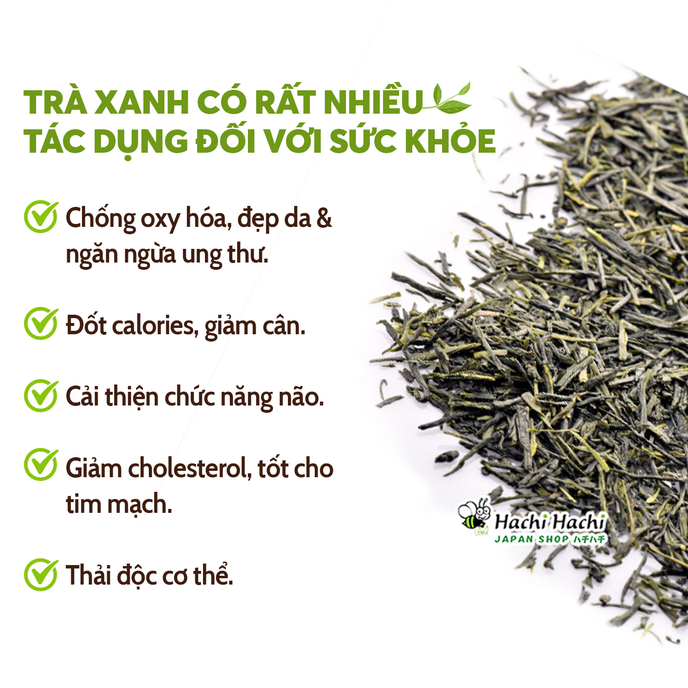 (Lá) Trà xanh Sencha Yanoen 120g - Hachi Hachi Japan Shop