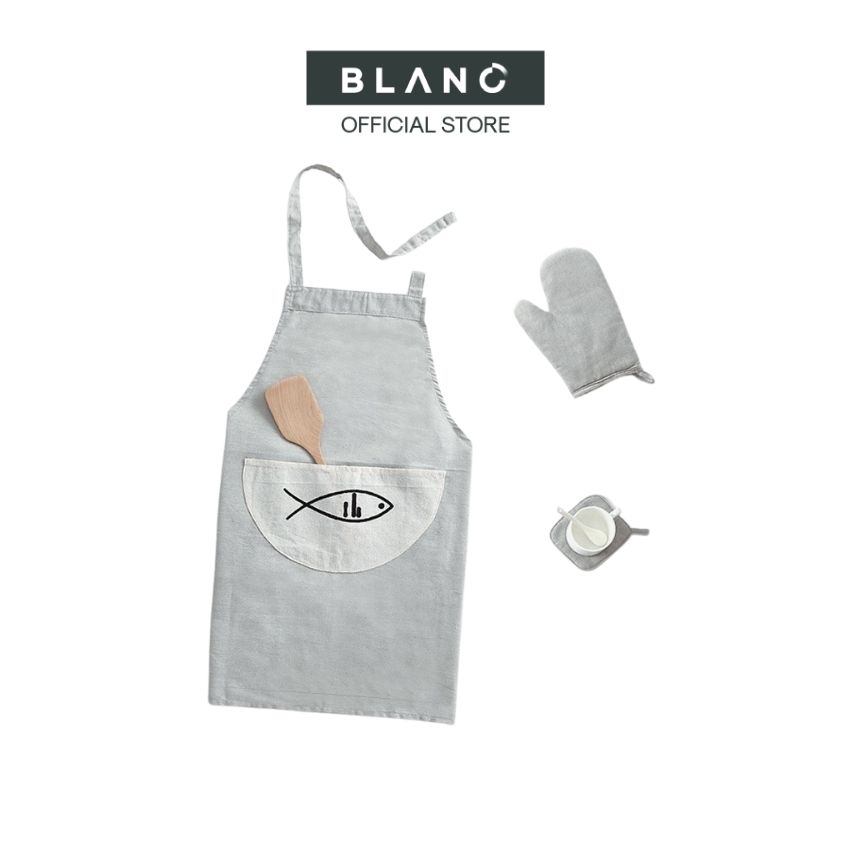 Set Tạp Dề Nấu Ăn Làm Bếp Lupin BLANC'
