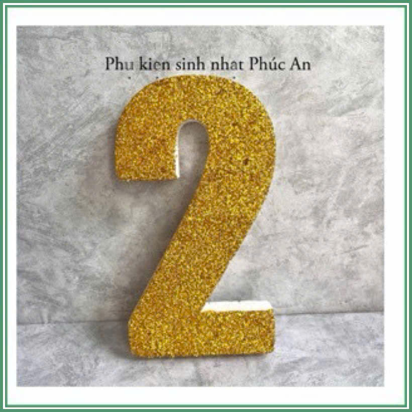 [HCM]Số mút xốp tự đứng từ 0-9 trang trí sinh nhật HPBD