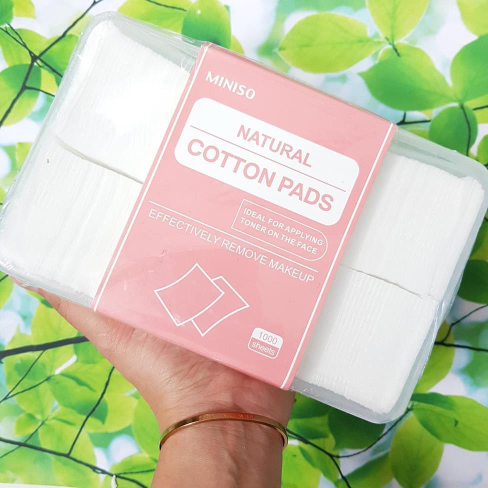 [GIÁ SỈ] Bông tẩy trang Miniso Nhật Bản 1000 miếng