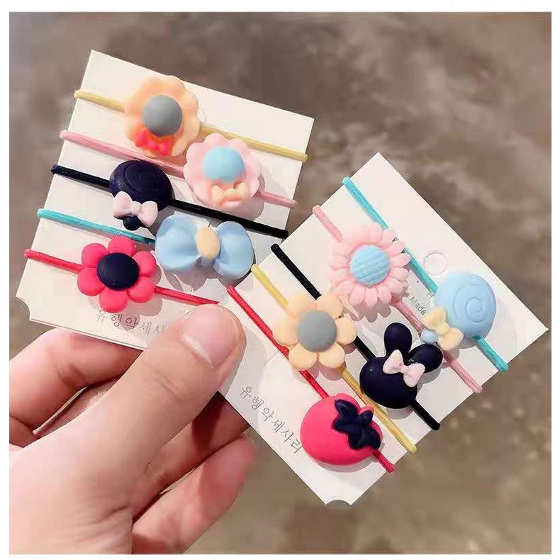 Sét túi đựng 20 chun cột tóc siêu xinh cho bé gái