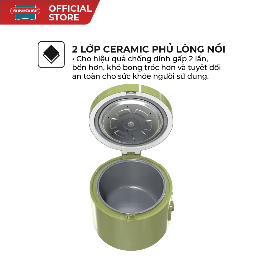 Nồi cơm điện 1.2L SUNHOUSE MAMA SHD8265G