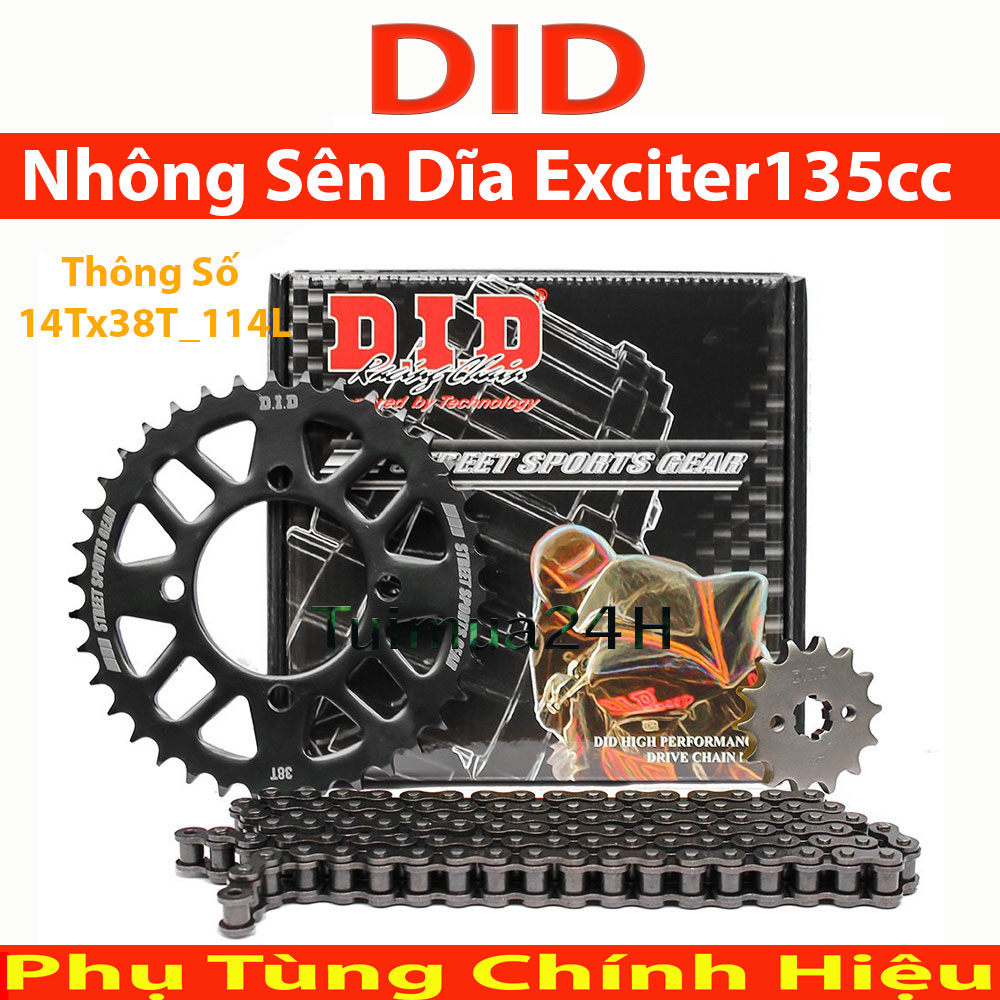 Nhông sên dĩa xe Exciter 135 2011 trở lên