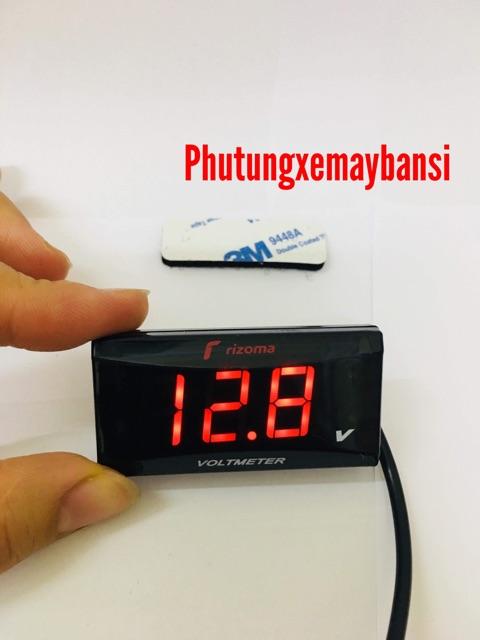 Đồng Hồ Led Báo Vol bình ắc quy xanh