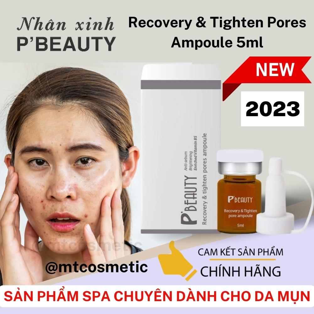 [Mẫu Trắng] Serum đường đen P’Beauty Recovery & Tighten Pores Ampoule 5ml, Ampoule giảm mụn, mờ thâm mụn hiệu quả