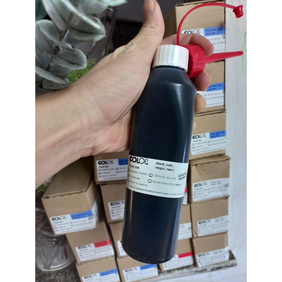 Mực dấu Flash dung tích 250ml dùng cho con dấu thẩm thấu (  COLOP)
