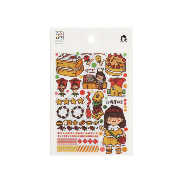 Bộ sticker bé bánh ngọt