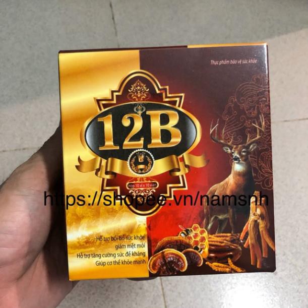 HCM12B Bồi bổ sức khoẻ giảm mệt mỏi tăng cường sức đề kháng cho cơ thể hộp