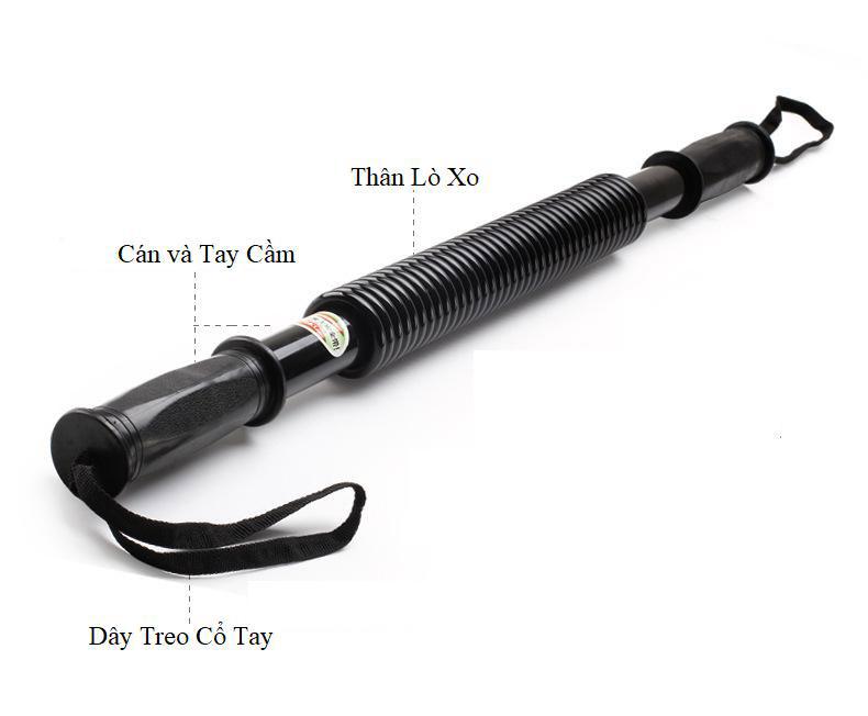 Gậy Bẻ Tập Cơ Tay Lực 40KG (ĐEN)