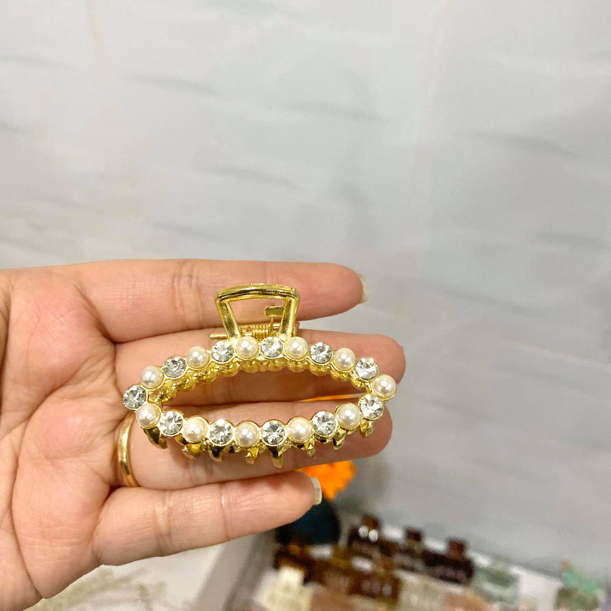 [HCM]Kẹp kim loại đính đá nhỏ