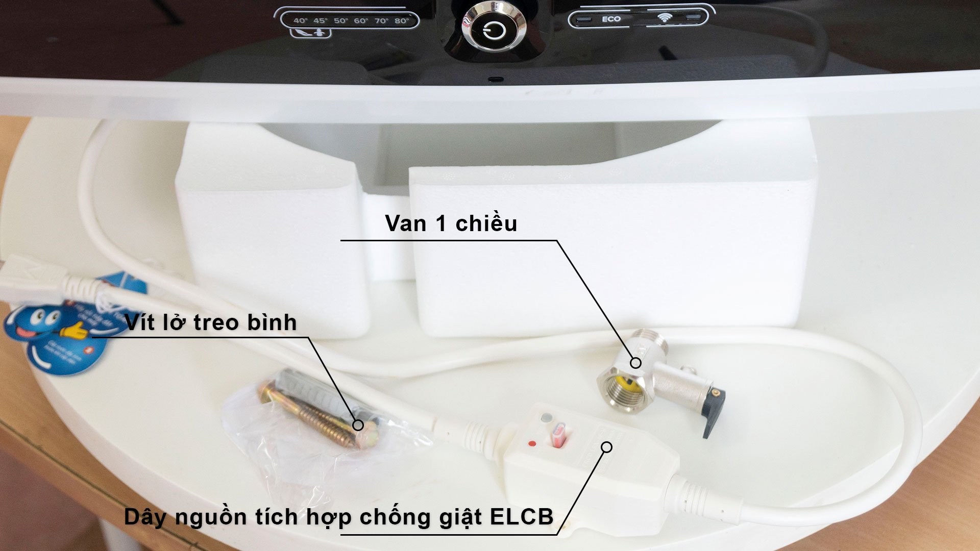 ARISTON BLU 20 SLIM - Bình nóng lạnh gián tiếp