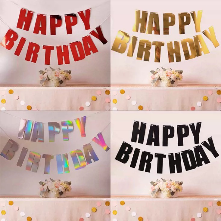 DÂY CHỮ HAPPY BIRTHDAY NHIỀU MÀU