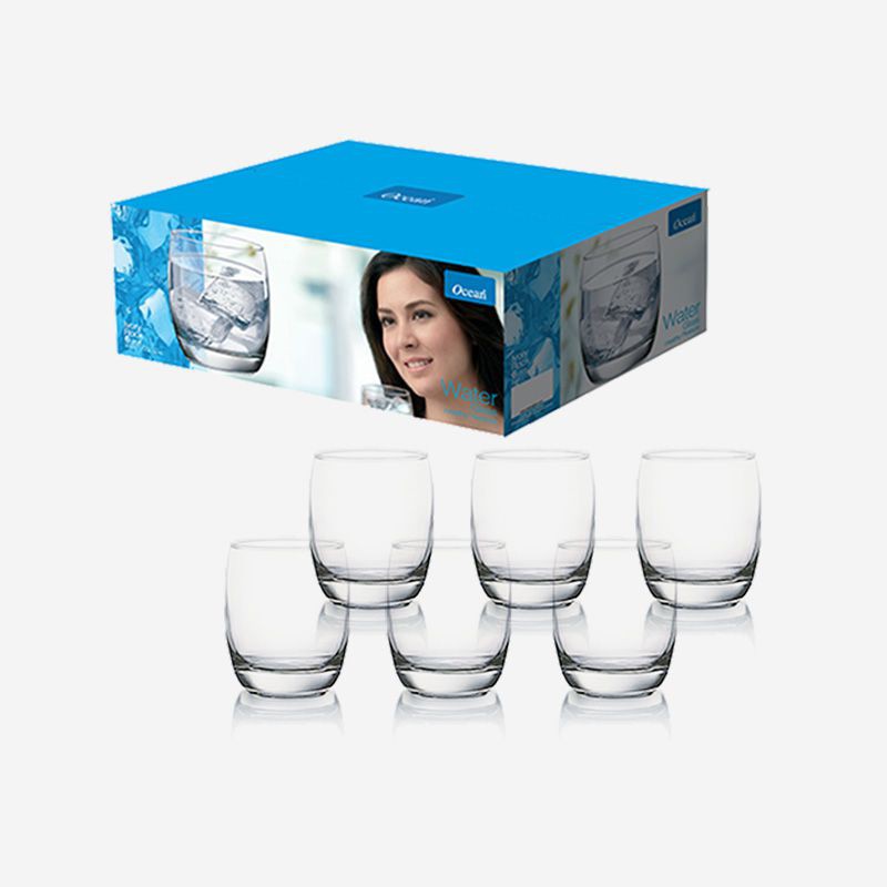 Bộ 6 Cốc Thủy Tinh Ivory Rock Ocean – B13011 – 320ml