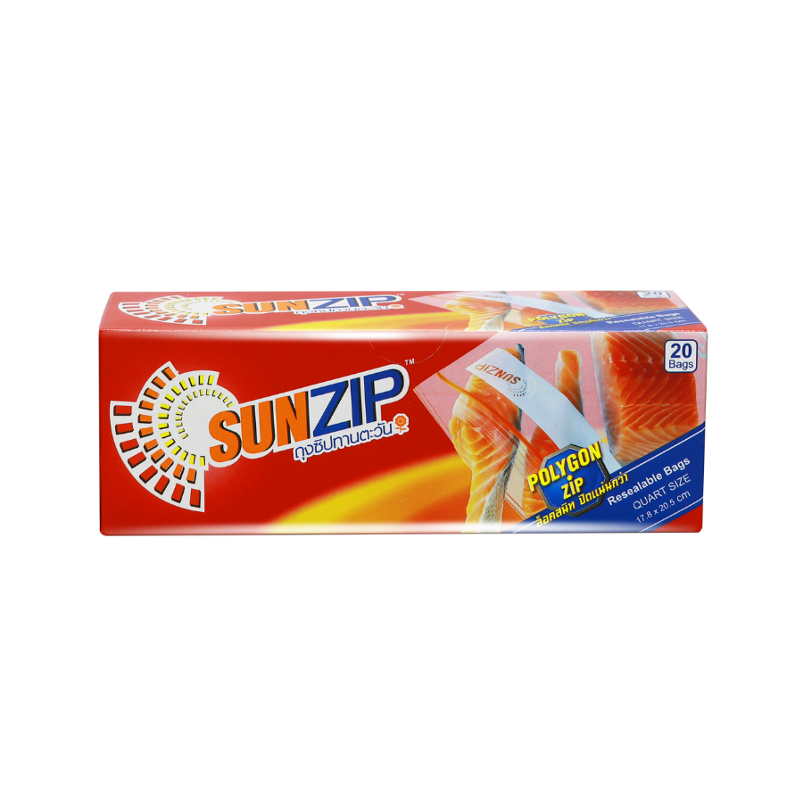 [Hàng ThaiLan] Túi Zip Đựng Thực Phẩm - SunZip Non Anti - Size M