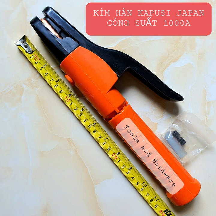 Kềm hàn Nhật Bản Kapusi công suất từ 500A - 1000A bảo hành 6 tháng - Kìm hàn to chắc tay phù hợp với thợ hàn hồ quang kéo liên tục, Kim han