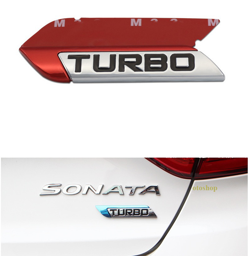 [HCM]Tem chữ TURBO trang trí xe - Model 2
