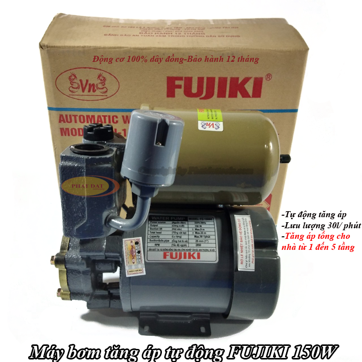 Máy Bơm Nước Đa Năng (Hút Sâu-Đẩy Cao-Tăng Áp Tự Động) FUJIKI FZ-150BE