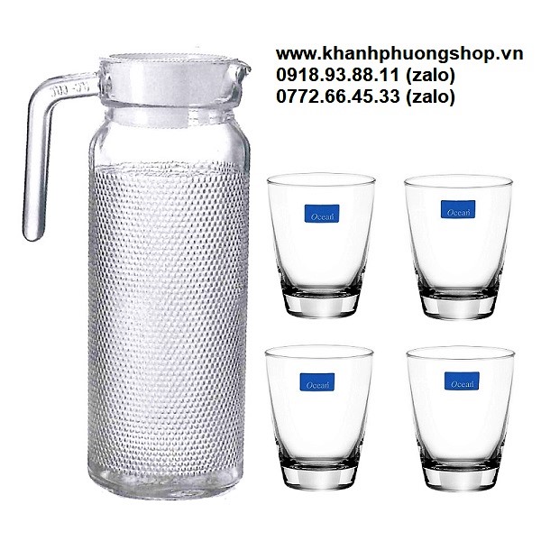[HCM]bộ bình và ly thủy tinh - bộ bình và ly thủy tinh