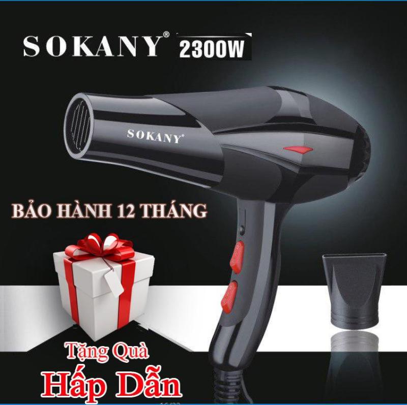 Máy sấy tóc SOKANY 2300W - 3 chế độ chuyên dụng trong salon [ TẶNG đầu sấy tạo kiểu & kẹp tóc xinh xắn ] giá rẻ